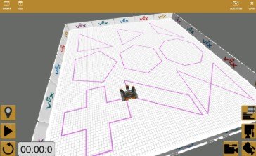 VEXcode VR Shape Tracer playground